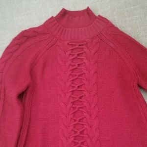 Karen Millen cashmere blend cable knit sweater